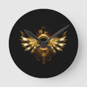 Dampfflügel Runde Wanduhr (Vorderseite)