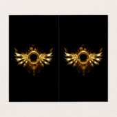 Dampfflügel Visitenkarten (Außenseite Aufgefaltet)