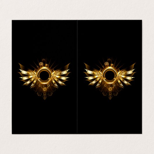 Dampfflügel Visitenkarten (Außenseite Aufgefaltet)