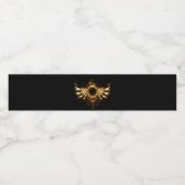 Dampfflügel Wasserflaschenetikett (Einzelnes Label)