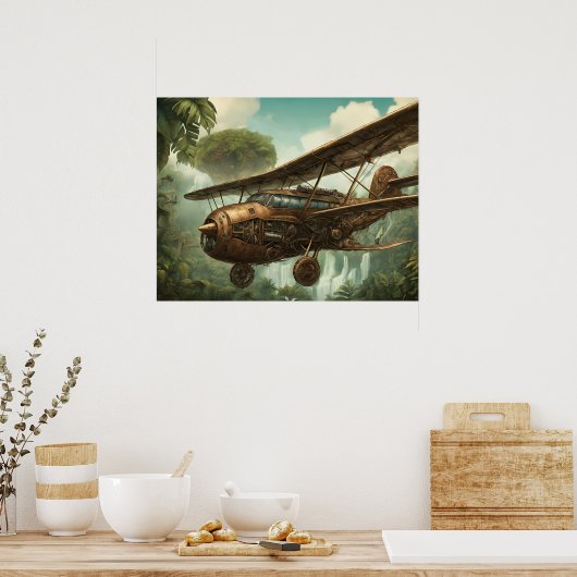 Dampfflugzeuge - Kunstdruck Poster (Küche)