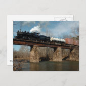 Dampffracht auf Trestel Postkarte (Vorne/Hinten)