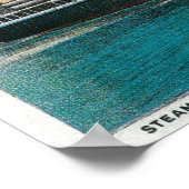 Dampfgarer "Avalon" auf der Insel Santa Catalina Poster (Ecke)