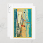 Dampfgarer "Catalina" auf der Insel Santa Catalina Postkarte (Vorne/Hinten)