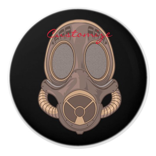 Dampfgasmaske Thunder_Cove Keramikknauf (Vorderseite)
