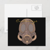 Dampfgasmaske Thunder_Cove Postkarte (Vorne/Hinten)