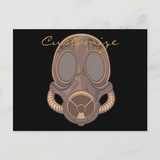 Dampfgasmaske Thunder_Cove Postkarte (Vorderseite)