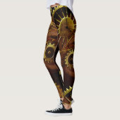 Dampfgestänge und Rohre, die die Lichter aufreißen Leggings (Links)