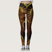 Dampfgestänge und Rohre, die die Lichter aufreißen Leggings (Vorderseite)