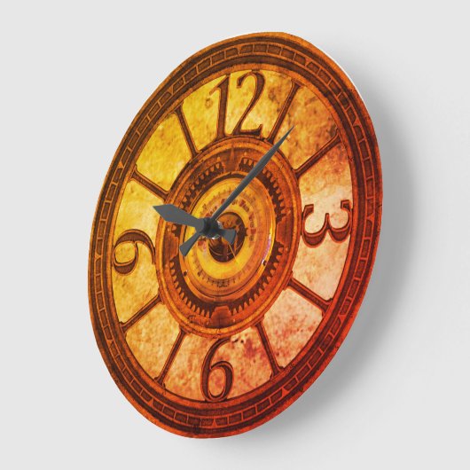 Dampfgestänge - Wärme - Rundwanduhr Große Wanduhr (Winkel)