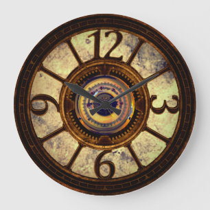 Dampfgetriebe - Kupfer - Uhr