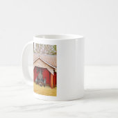 Dampfgetriebene Antiquität Traktor Kaffeetasse (Vorderseite Links)