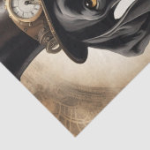 Dampfgetriebene Elegance: Großes Getane in Steampu Seidenpapier (Detail)