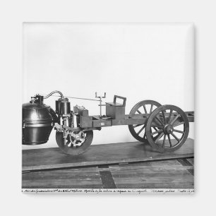 Dampfgetriebenes Auto erfunden Magnet