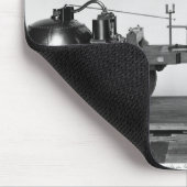 Dampfgetriebenes Auto erfunden Mousepad (Ecke)