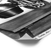 Dampfgetriebenes Auto erfunden Poster (Ecke)