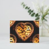 Dampfherz Postkarte (Stehend Vorderseite)