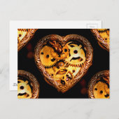 Dampfherz Postkarte (Vorne/Hinten)