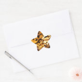 Dampfherz Stern-Aufkleber (Umschlag)