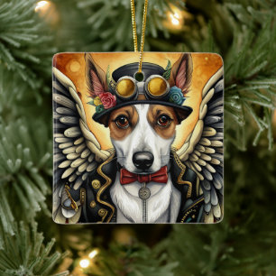 Dampfhund mit Flügeln Keramikornament