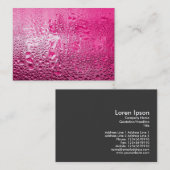 Dampfiges Rosa Visitenkarte (Vorne/Hinten)