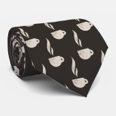 Dampfkaffee Cups Muster Barista Krawatte (Gerollt)