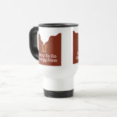 Dampfkaffee-Illustration Reisen/Tasse Reisebecher (Vorderseite Links)