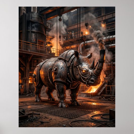 Dampfkessel Rhino Ladung Poster (Vorne)