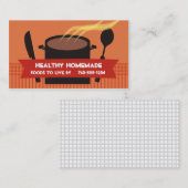 Dampfkochentopfmesserlöffel-Kochsgeschäft… Visitenkarte (Vorne/Hinten)