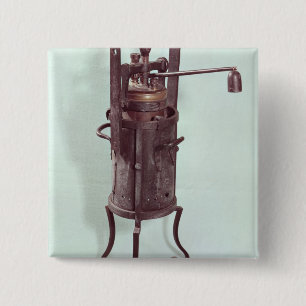Dampfkochtopf erfunden von Denis Papin 1679 Button