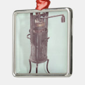 Dampfkochtopf erfunden von Denis Papin 1679 Silbernes Ornament (Links)