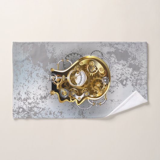 Dampfkopf mit Manometer Badhandtuch Set (Handtuch)