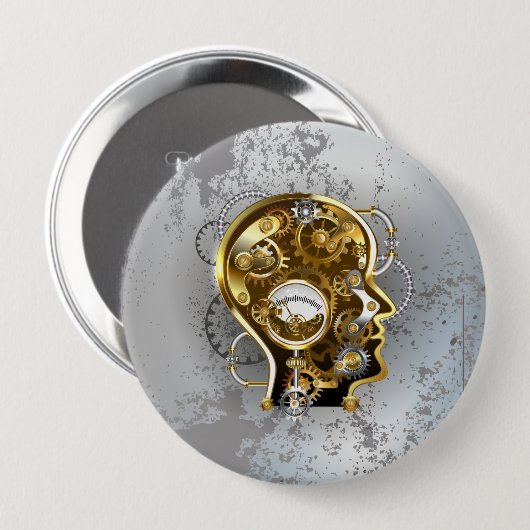 Dampfkopf mit Manometer Button (Vorne & Hinten)