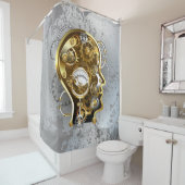 Dampfkopf mit Manometer Duschvorhang (Beispiel)