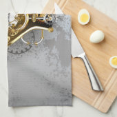 Dampfkopf mit Manometer Geschirrtuch (Viertel Falte)