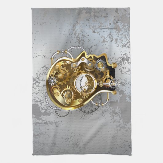 Dampfkopf mit Manometer Geschirrtuch (Vertikal)