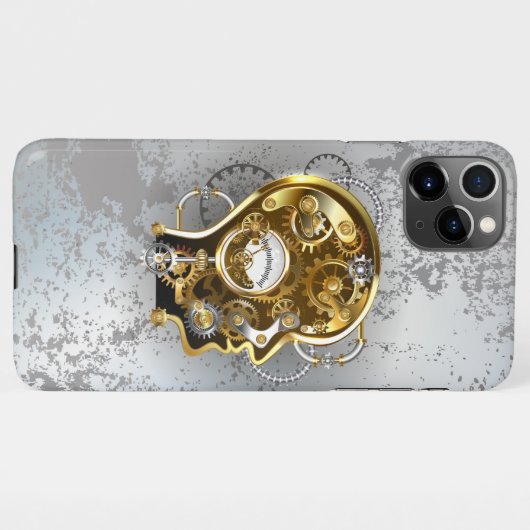 Dampfkopf mit Manometer iPhone Hülle (Rückseite (Horizontal))