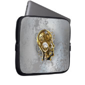 Dampfkopf mit Manometer Laptopschutzhülle (Vorne Rechts)