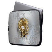 Dampfkopf mit Manometer Laptopschutzhülle (Vorderseite Links)