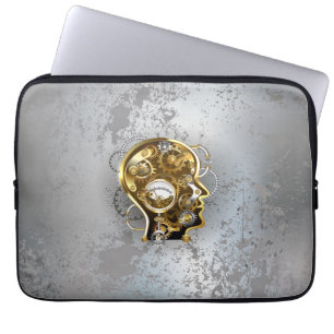 Dampfkopf mit Manometer Laptopschutzhülle