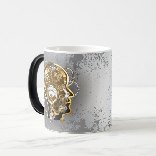 Dampfkopf mit Manometer Verwandlungstasse (Vorderseite Links)