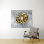 Dampfkopf mit Manometer Wandteppich (Beispiel (Horizontal))