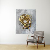 Dampfkopf mit Manometer Wandteppich (Beispiel)