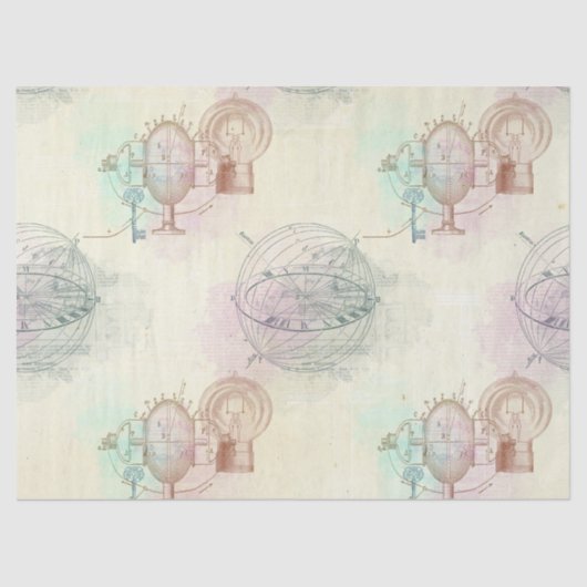 Dampfleuchten, Mikrofone und Farbtöne auf Gelb Seidenpapier (Vorderseite)