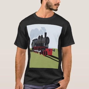 Dampflok Eisenbahn T-Shirt