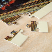Dampflok-Malerei Puzzle (Seite)