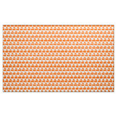 Dampflok-Muster - Orange auf Weiß Stoff (Yard (91,4 cm))