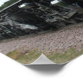 Dampflok-Poster Poster (Ecke)