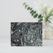 Dampflok Postkarte (Stehend Vorderseite)