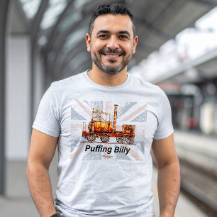 Dampflok Puffing Billy Englisch T-Shirt